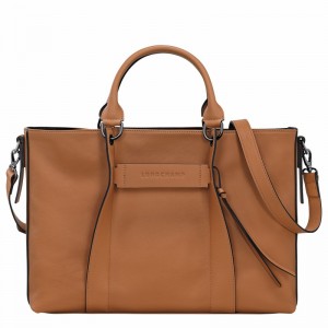 Longchamp 3D L Naisten Käsilaukku Beige Suomi | 10198HCV016