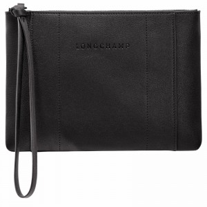 Longchamp 3D Naisten Pouches Mustat Suomi | 30032HCV001