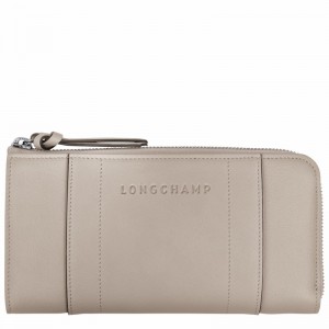 Longchamp 3D Zip around Naisten Lompakko Harmaat Suomi | L3418HCV299