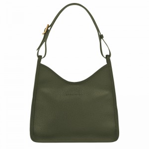 Longchamp Le FOULONNÉ M Naisten Hobo Laukku Khaki Suomi | 10155021892