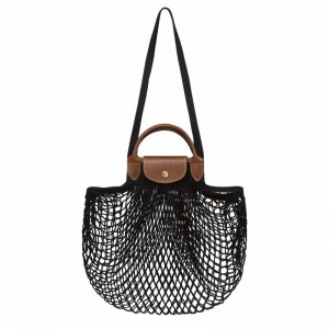 Longchamp Le Pliage Filet L Naisten Olkalaukku Mustat Suomi | 10121HVH001