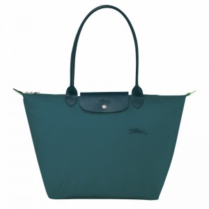 Longchamp Le Pliage Green L Naisten Kangaskassit Sinivihreä Suomi | L1899919P89