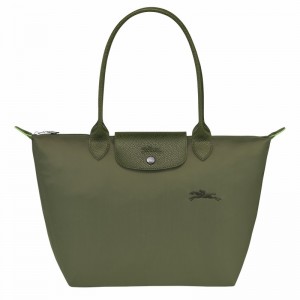 Longchamp Le Pliage Green M Naisten Kangaskassit Vihreä Suomi | L2605919479