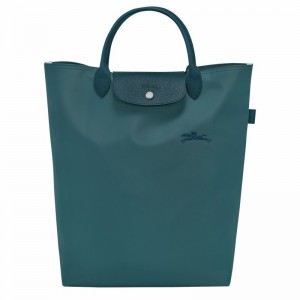 Longchamp Le Pliage Green M Naisten Kangaskassit Sinivihreä Suomi | 10168919P89