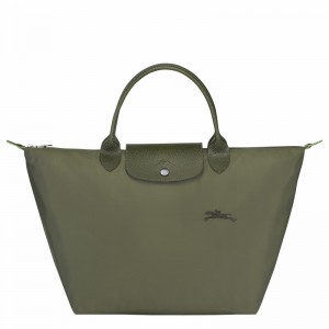 Longchamp Le Pliage Green M Naisten Käsilaukku Vihreä Suomi | L1623919479