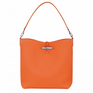 Longchamp Le Roseau M Naisten Olkalaukku Oranssi Suomi | 10281HFP017