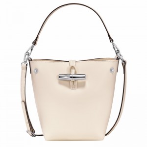 Longchamp Le Roseau XS Naisten Bucket Laukut Valkoinen Suomi | 10229HCL037