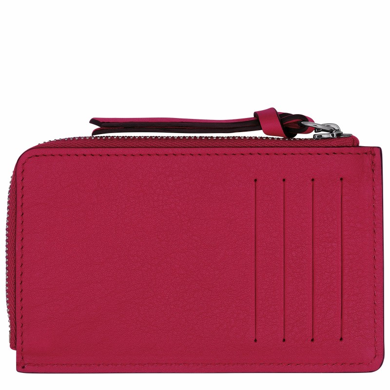 Longchamp 3D Miesten Korttikotelo Fuksia Suomi | 30034HCVJ13-