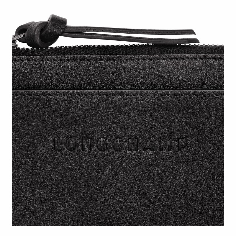 Longchamp 3D Miesten Korttikotelo Mustat Suomi | 30034HCV001-