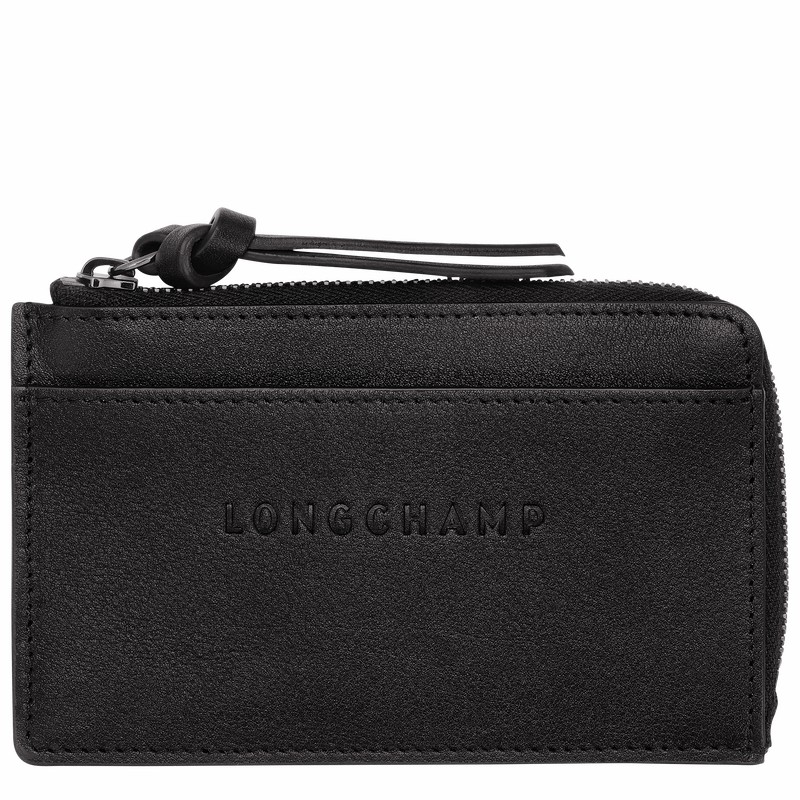 Longchamp 3D Miesten Korttikotelo Mustat Suomi | 30034HCV001-