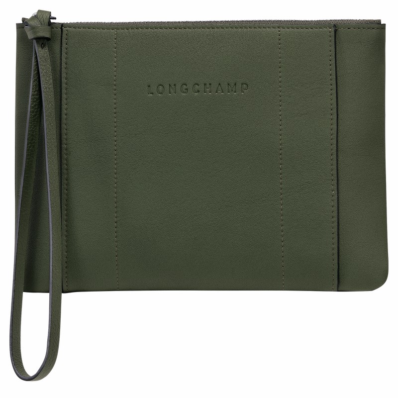 Longchamp 3D Miesten Pouches Khaki Suomi | 30032HCV292-