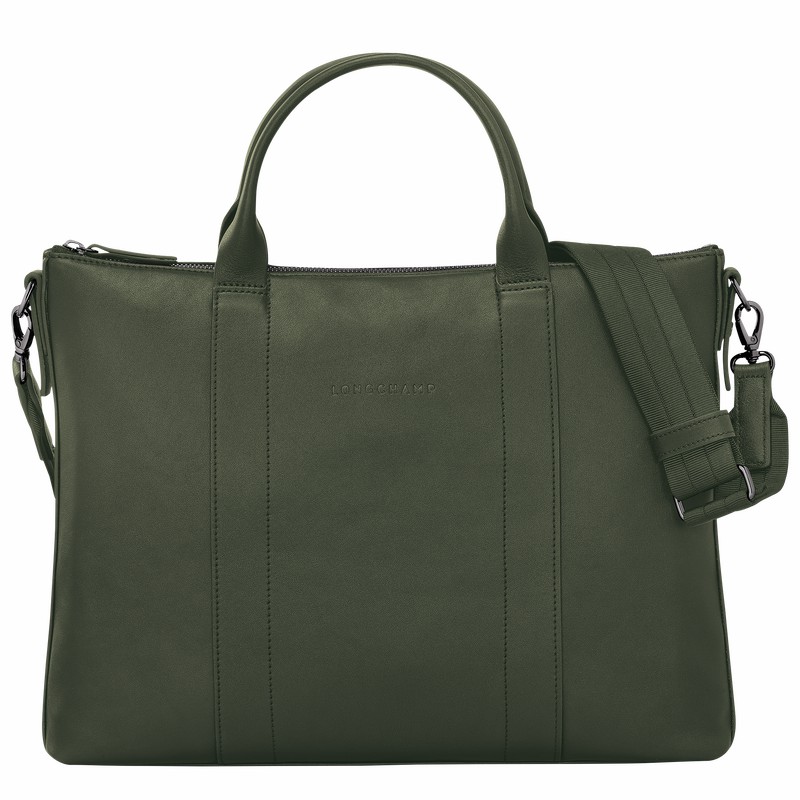 Longchamp 3D Naisten Salkku Khaki Suomi | 10237HCV292