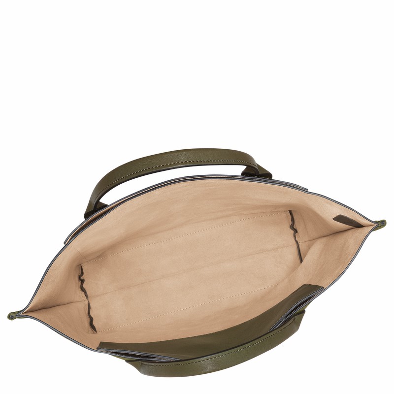 Longchamp Cabas Longchamp M Naisten Kangaskassit Khaki Suomi | 10277HFO292