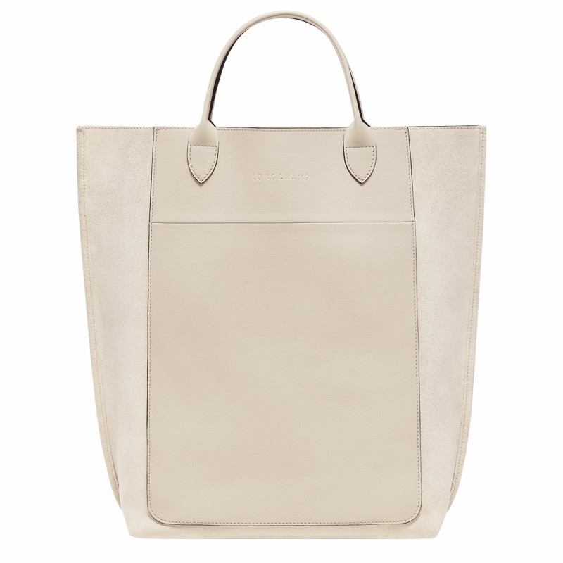 Longchamp Cabas Longchamp M Naisten Kangaskassit Beige Suomi | 10277HFO237