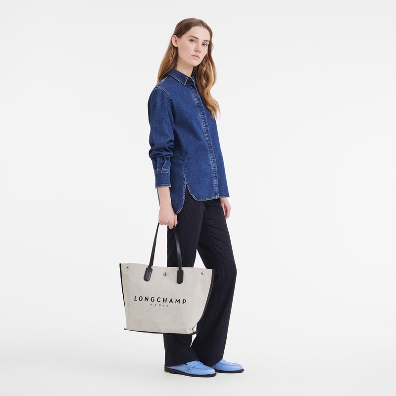 Longchamp Essential L Naisten Kangaskassit Valkoinen Suomi | 10090HSG037