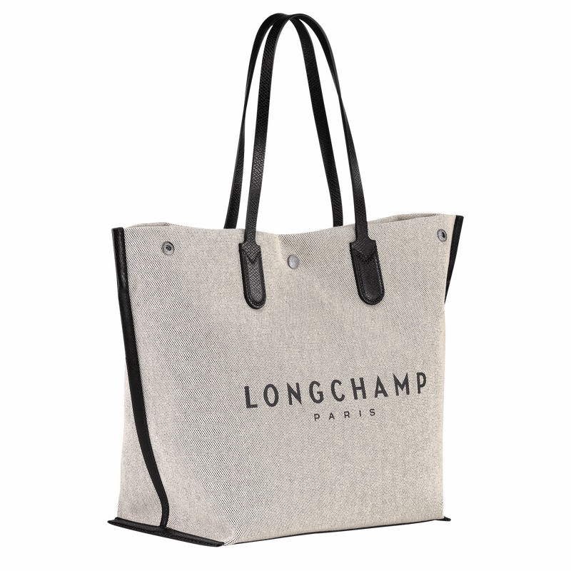 Longchamp Essential L Naisten Kangaskassit Valkoinen Suomi | 10090HSG037