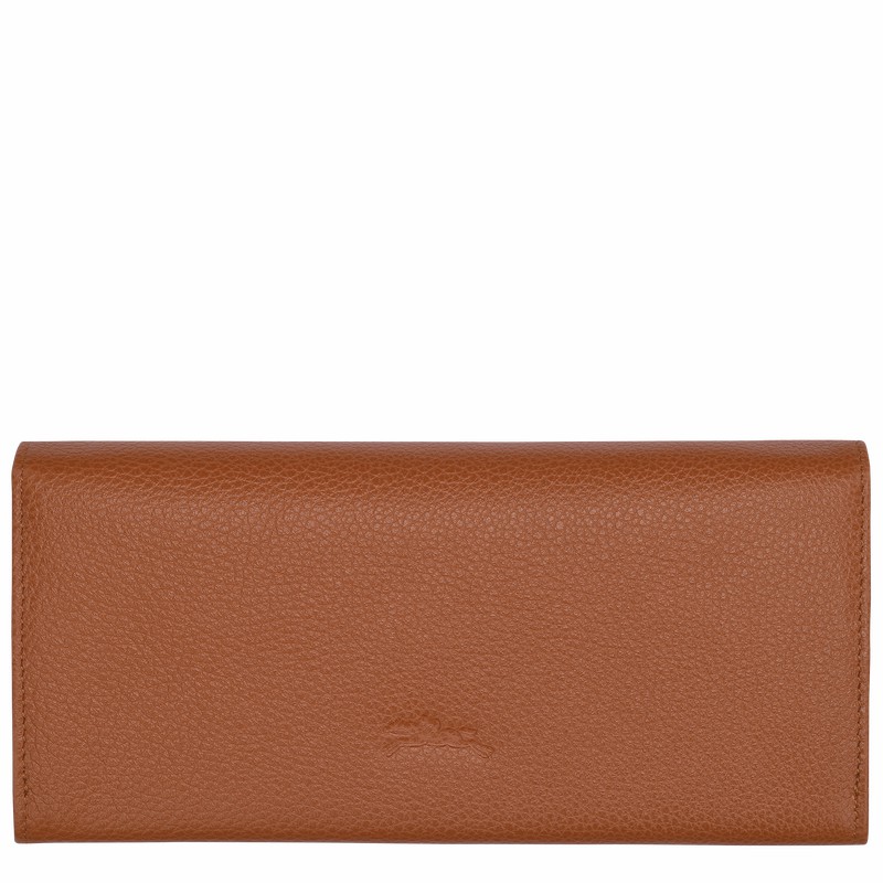 Longchamp Le FOULONNÉ Continental Naisten Lompakko Caramel Suomi | L3044021121