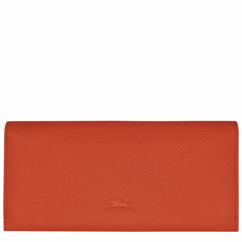 Longchamp Le FOULONNÉ Continental Naisten Lompakko Oranssi Suomi | L3044021685