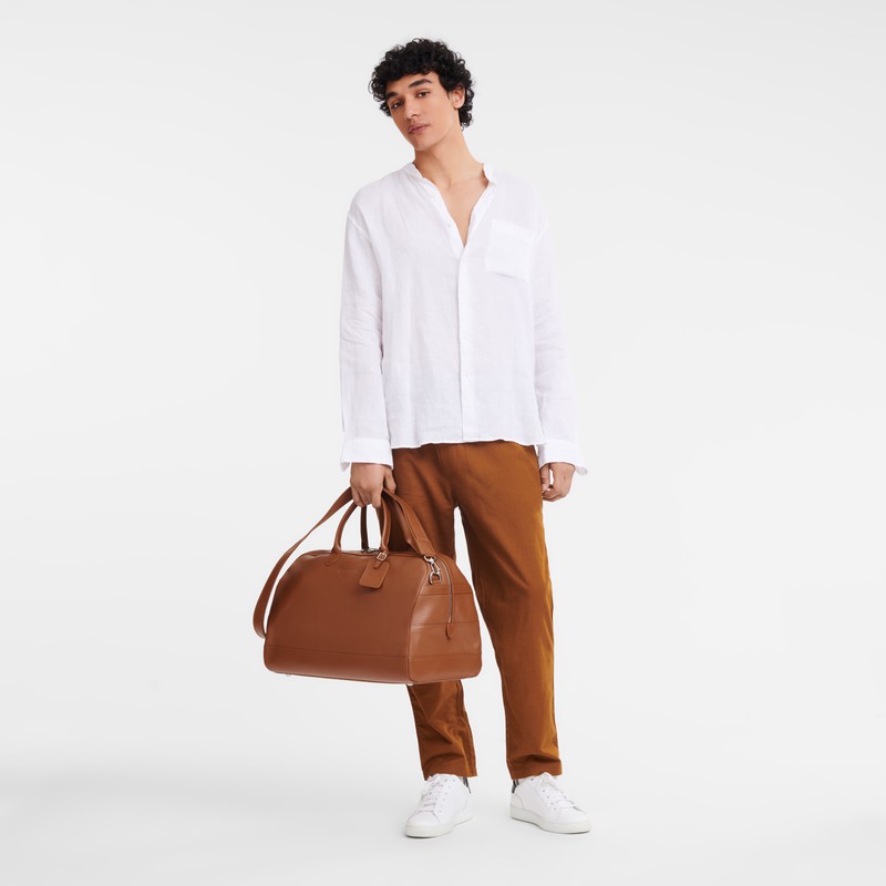 Longchamp Le FOULONNÉ M Miesten Matkakassit Caramel Suomi | L1302021F72-