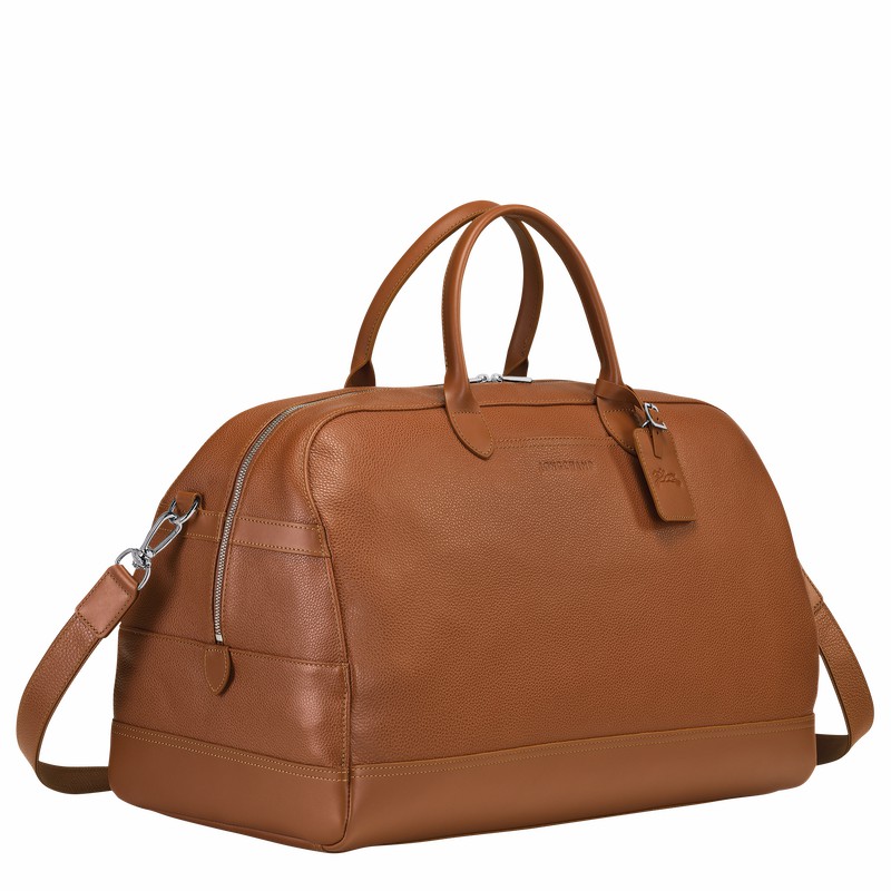 Longchamp Le FOULONNÉ M Miesten Matkakassit Caramel Suomi | L1302021F72-