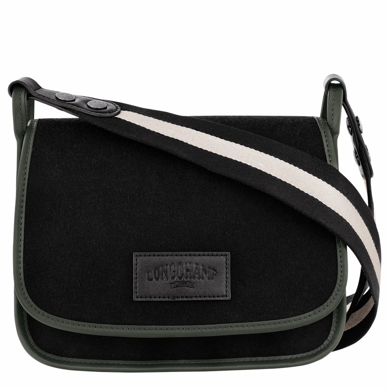 Longchamp Le FOULONNÉ M Naisten Crossbody Laukut Mustat Suomi | 10135HFN001