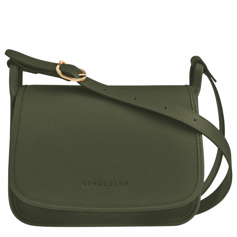 Longchamp Le FOULONNÉ M Naisten Crossbody Laukut Khaki Suomi | 10135021892