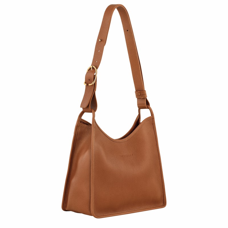 Longchamp Le FOULONNÉ M Naisten Hobo Laukku Caramel Suomi | 10155021121