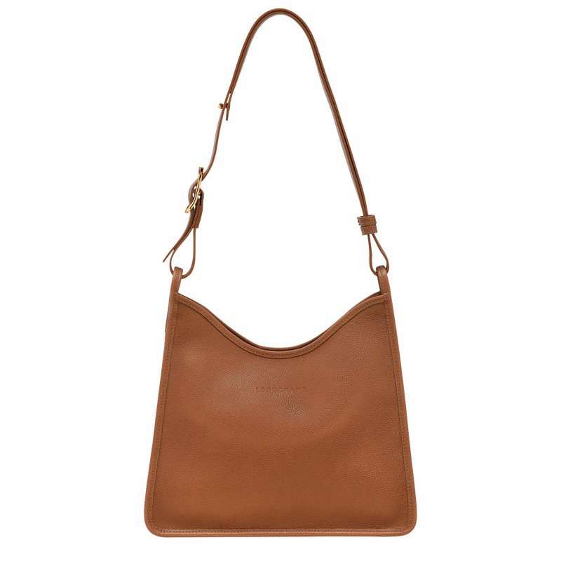 Longchamp Le FOULONNÉ M Naisten Hobo Laukku Caramel Suomi | 10155021121