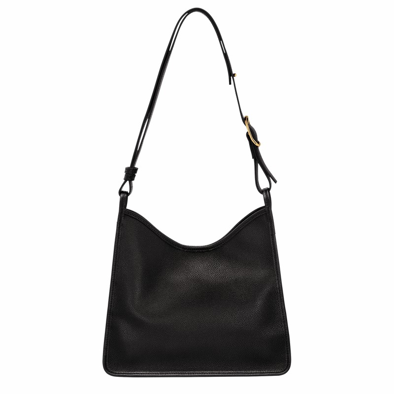 Longchamp Le FOULONNÉ M Naisten Hobo Laukku Mustat Suomi | 10155021001