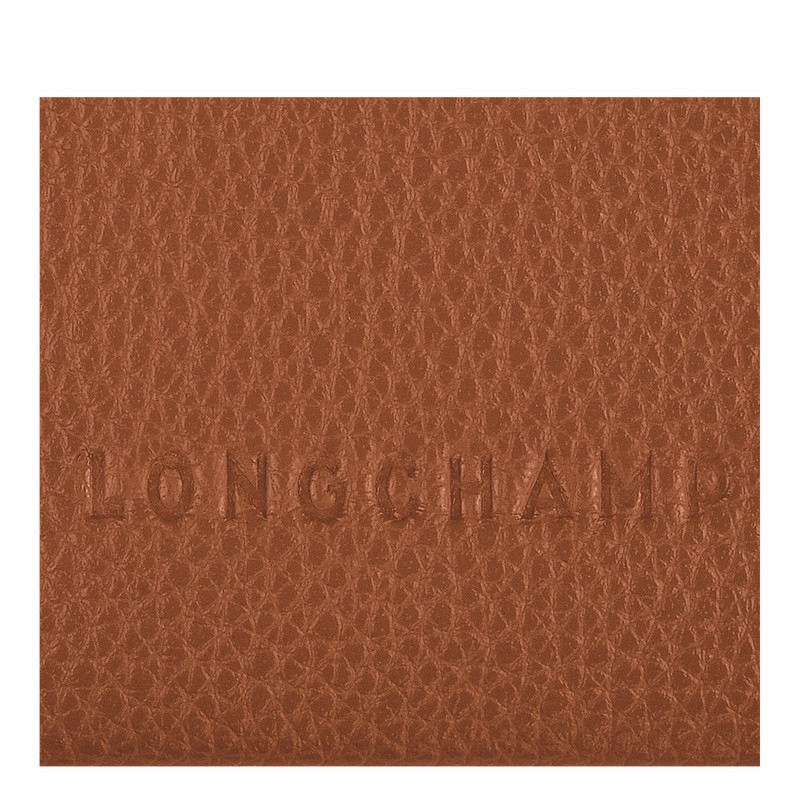 Longchamp Le FOULONNÉ Miesten Korttikotelo Caramel Suomi | L3218021121-