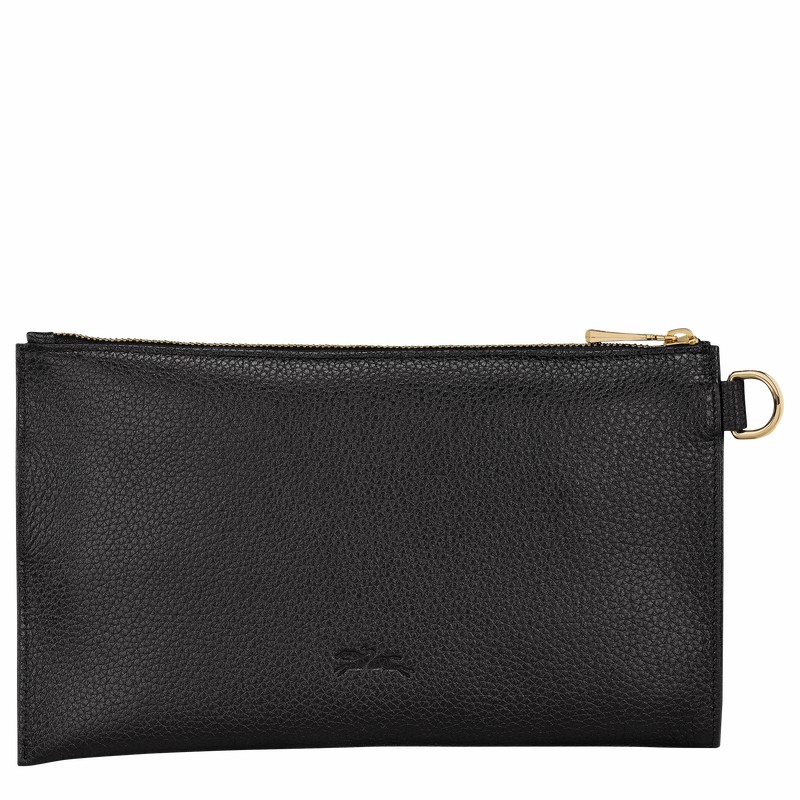 Longchamp Le FOULONNÉ Miesten Pouches Mustat Suomi | L2541021001-