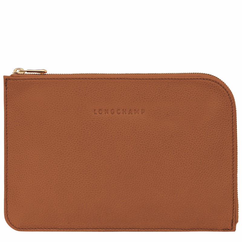 Longchamp Le FOULONNÉ Naisten Pouches Caramel Suomi | 30040021121