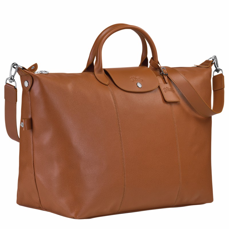 Longchamp Le FOULONNÉ S Miesten Matkakassit Caramel Suomi | L1624021F72-