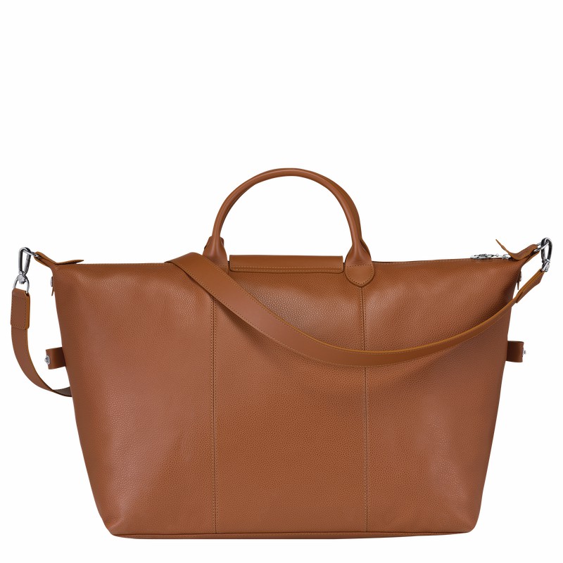 Longchamp Le FOULONNÉ S Miesten Matkakassit Caramel Suomi | L1624021F72-