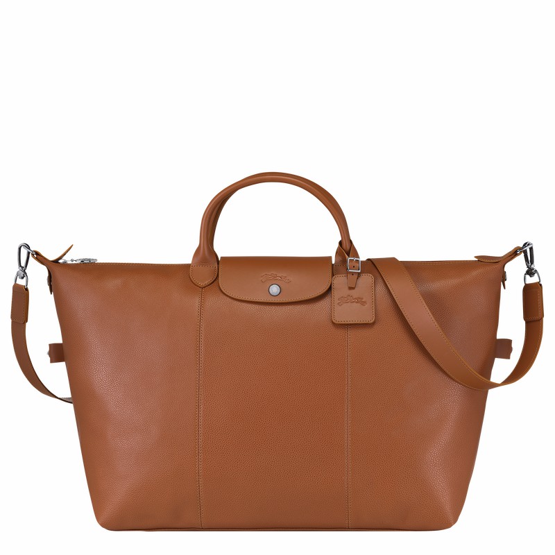 Longchamp Le FOULONNÉ S Miesten Matkakassit Caramel Suomi | L1624021F72-