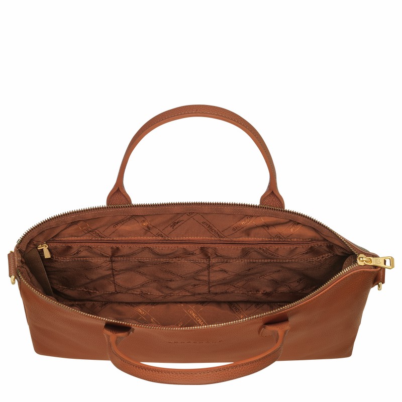 Longchamp Le FOULONNÉ S Miesten Salkku Caramel Suomi | 20032021121-