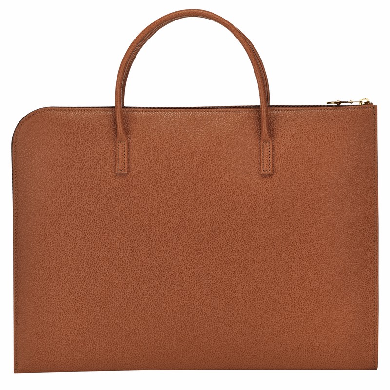 Longchamp Le FOULONNÉ S Miesten Salkku Caramel Suomi | L2115021121-