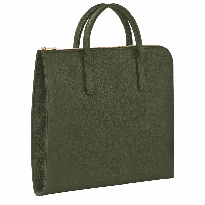 Longchamp Le FOULONNÉ S Miesten Salkku Khaki Suomi | L2115021892-