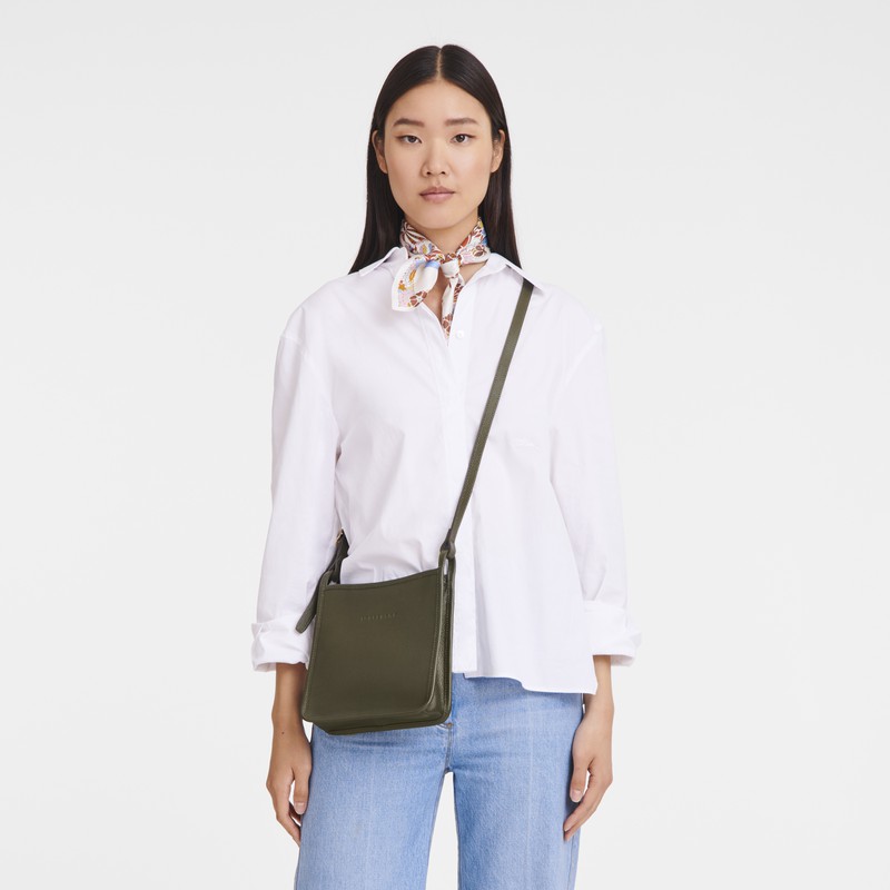 Longchamp Le FOULONNÉ S Naisten Crossbody Laukut Khaki Suomi | 10138021892