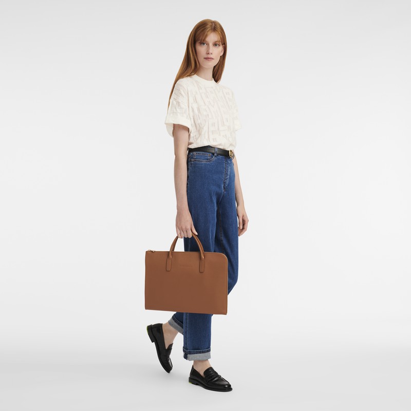 Longchamp Le FOULONNÉ S Naisten Salkku Caramel Suomi | L2115021121