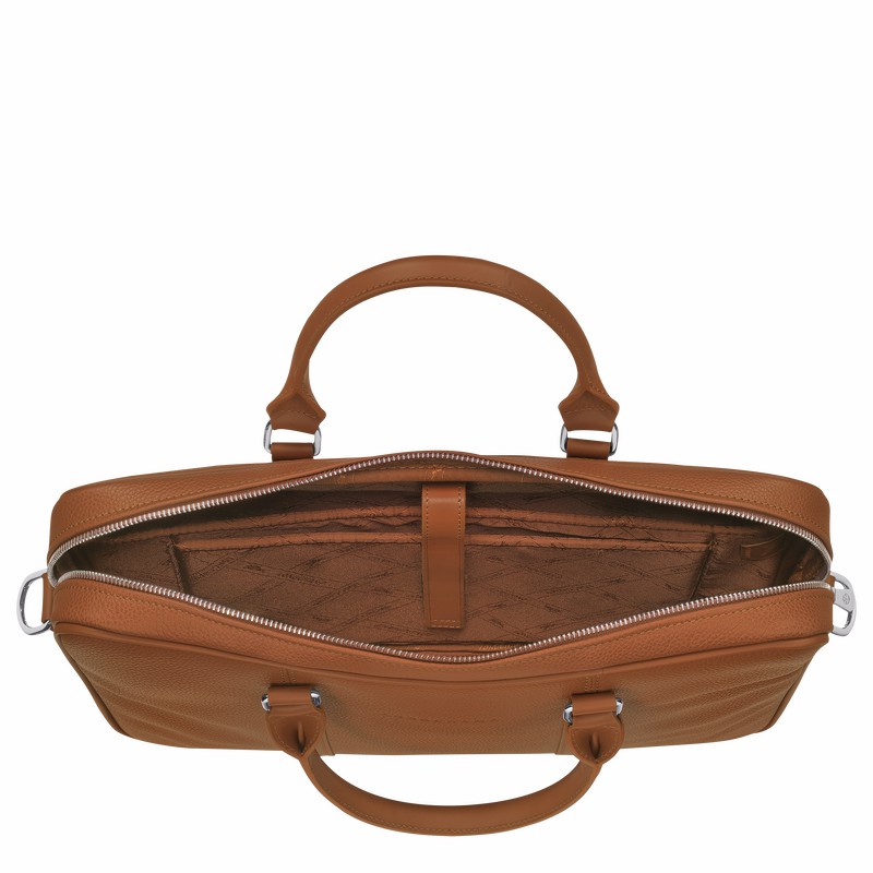 Longchamp Le FOULONNÉ XS Miesten Salkku Caramel Suomi | L2121021F72-