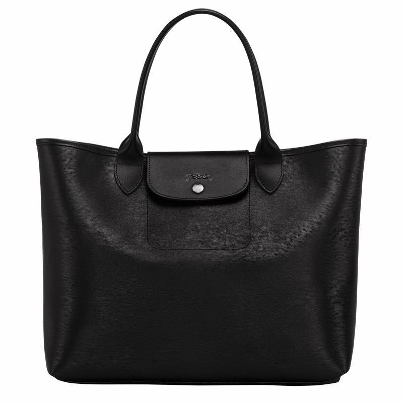 Longchamp Le Pliage City L Naisten Kangaskassit Mustat Suomi | 10182HYQ001