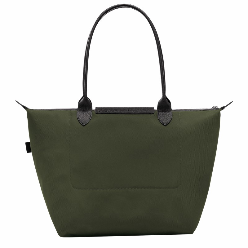 Longchamp Le Pliage Energy L Naisten Kangaskassit Khaki Suomi | L1899HSR892