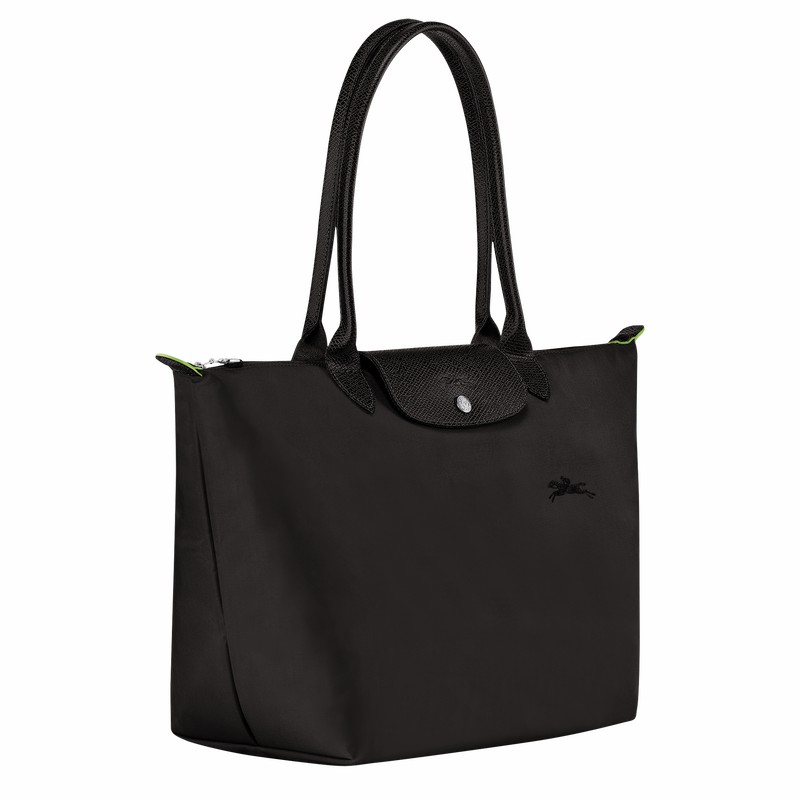 Longchamp Le Pliage Green L Naisten Kangaskassit Mustat Suomi | L1899919001