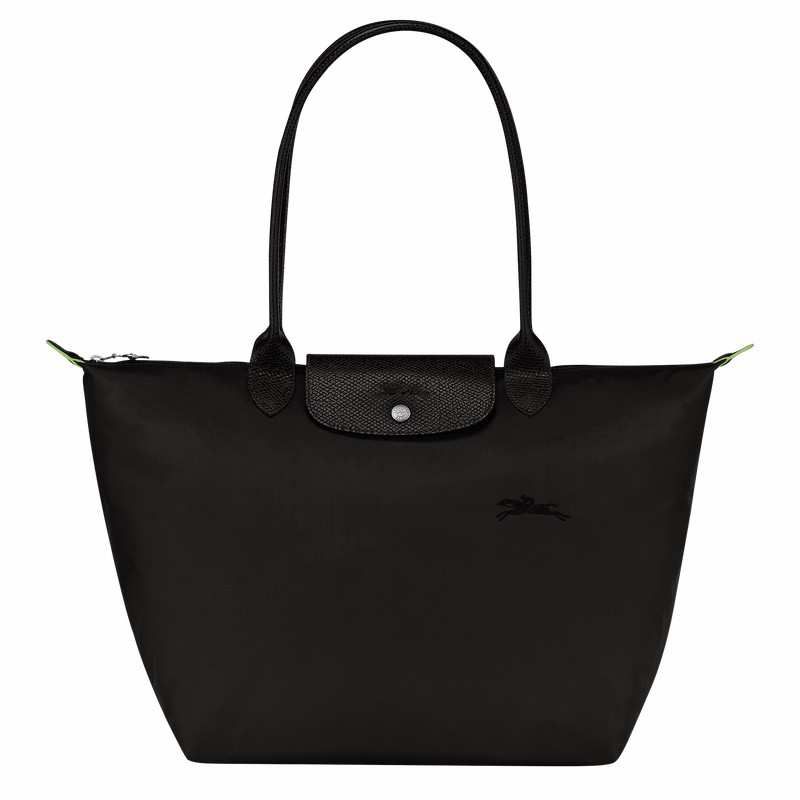 Longchamp Le Pliage Green L Naisten Kangaskassit Mustat Suomi | L1899919001