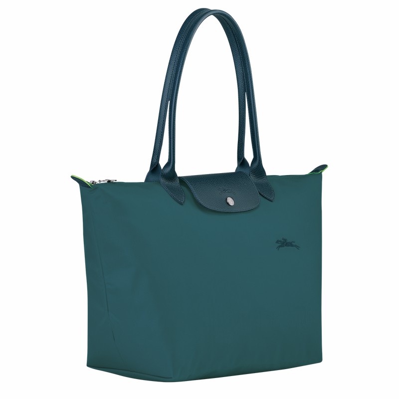 Longchamp Le Pliage Green L Naisten Kangaskassit Sinivihreä Suomi | L1899919P89