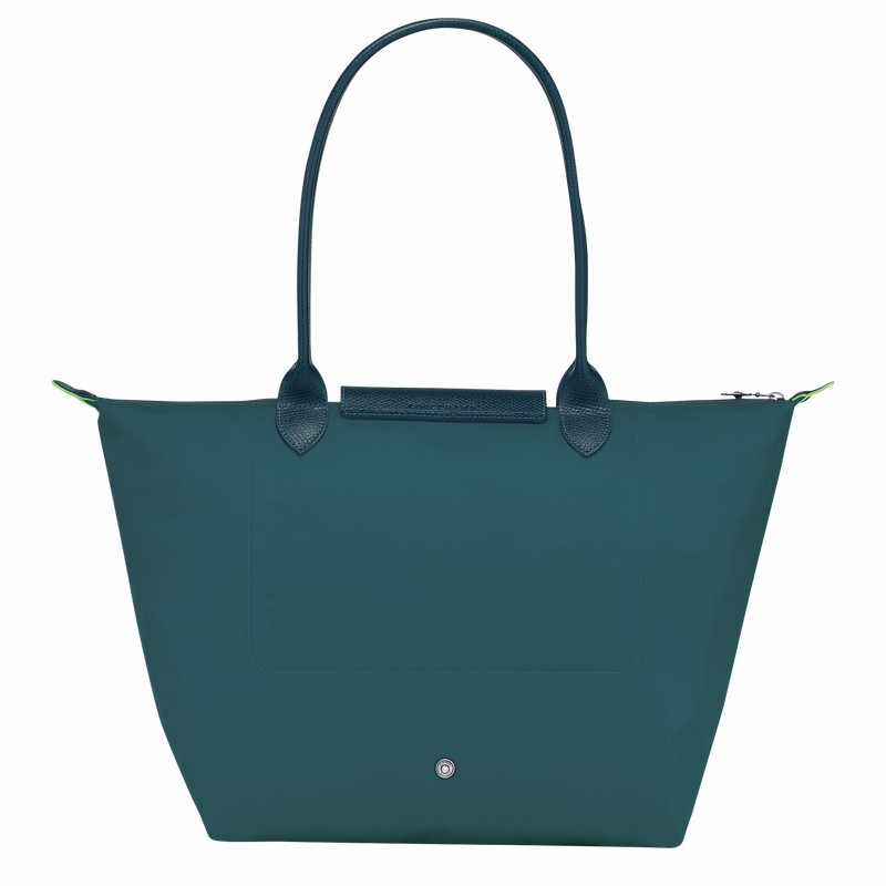 Longchamp Le Pliage Green L Naisten Kangaskassit Sinivihreä Suomi | L1899919P89