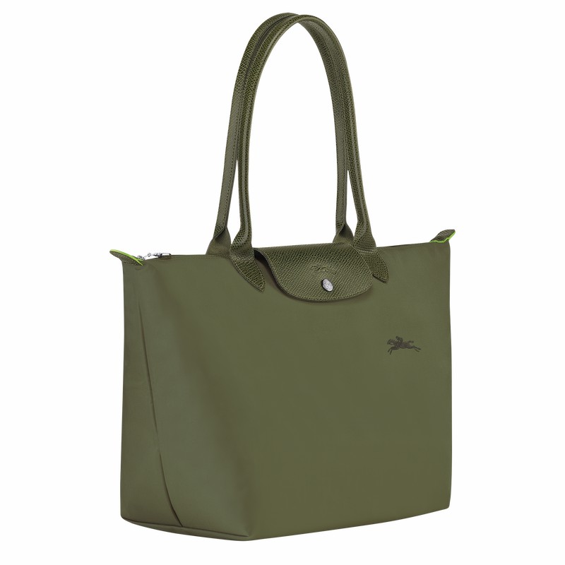 Longchamp Le Pliage Green L Naisten Kangaskassit Vihreä Suomi | L1899919479