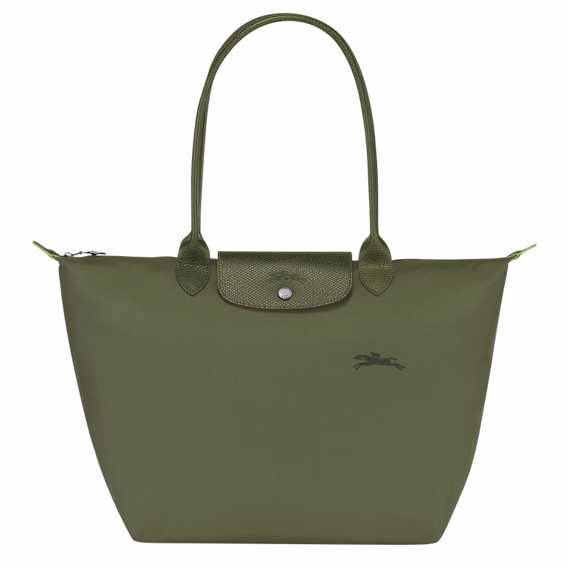 Longchamp Le Pliage Green L Naisten Kangaskassit Vihreä Suomi | L1899919479