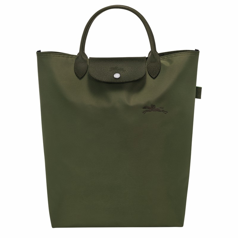 Longchamp Le Pliage Green M Miesten Kangaskassit Vihreä Suomi | 10168919479-